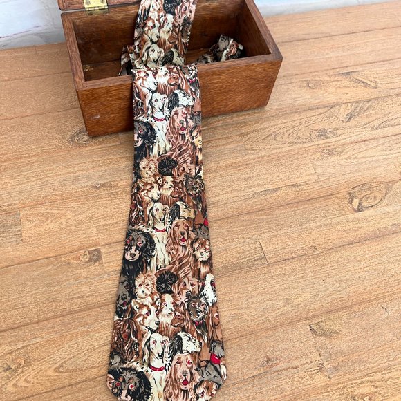 Vintage Dog Necktie - A.Rogers - Picture 4 of 6